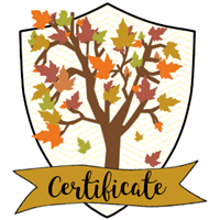 Fall Certificate Badge